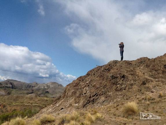 A Ana busca os melhores ângulos para fotografar as belezas da Carretera Austral, no sul do Chile, região de Chile Chico